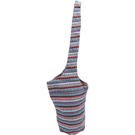 Sac de transport pour tapis de yoga en Oxford bleu glace, housse bandoulière pour femme, rangement équipement fitness. (1/5)