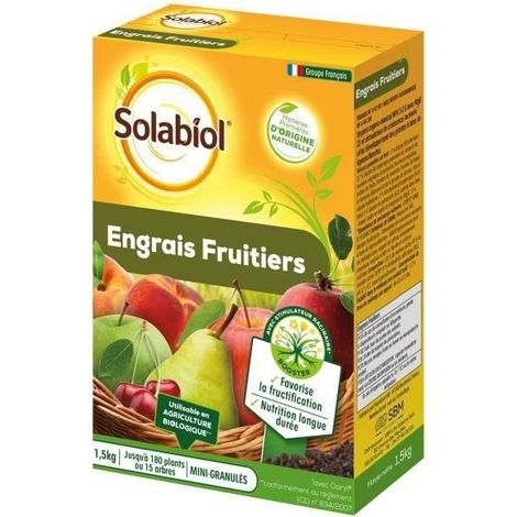 Solabiol Sofruy15 engrais haute performance arbres fruitiers (1/2)