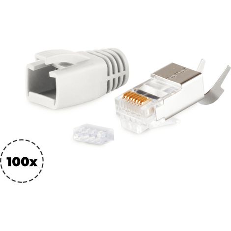 Accesorios de conexión sconn-maximum-connectivity rj45 connector set blindado con refuerzo