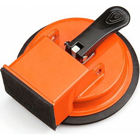 Bodenfugenzieher mit Saugnapf – Einzelner Saugnapf, ABS-Material, 50 kg Zugkraft, spurenlose Reparatur von Holz- und Fliesenböden. Orange – FY – Orange