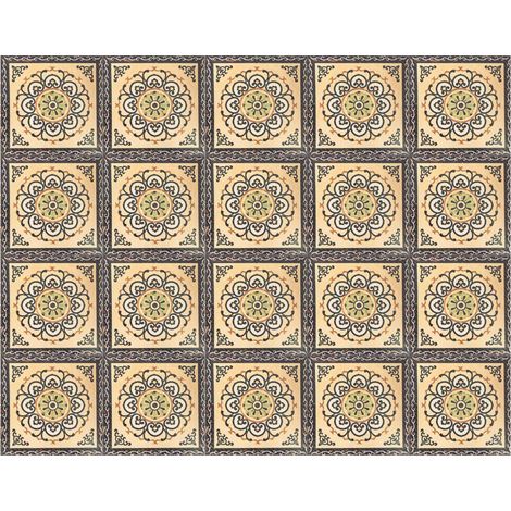20 Autocollants Diagonaux pour Carrelage, Adhésifs Imperméables, Décoration Sol Salon (1/5)