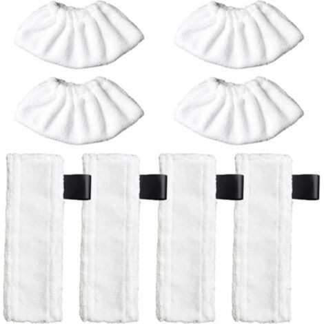 Housse de vadrouille à vapeur SC1 SC2 SC3 SC4 SC5, housse de tampon en tissu de nettoyage, pièces de rechange, paquet de 4 (1/5)