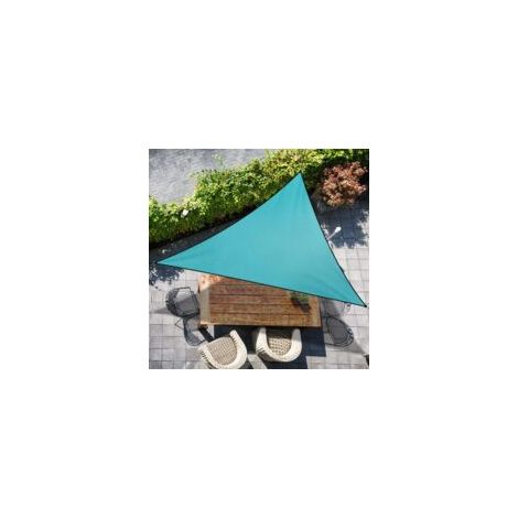 Voile D'ombrage, Triangulaire 3x3x3 m Voile D'ombrage Auvent Imperméable UV Blocage Soleil Voile Abri, Bleu (1/5)