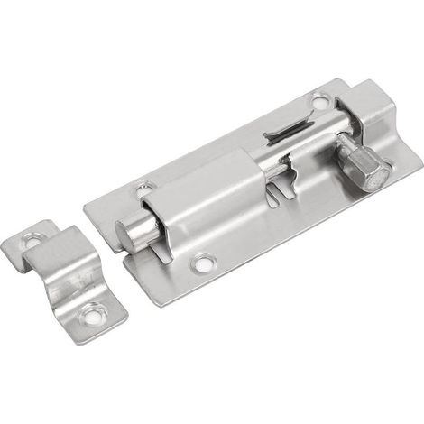 3-Zoll-Länge Schlafzimmer Schrank Schranktür Schiebeloch Bolzen Silber Ton (365000bb751bd59304c19... (1/2)