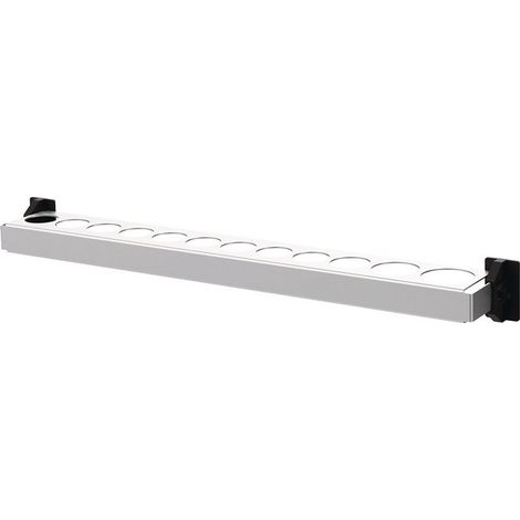 Support à noix SimplaClip H30xL390xP45mm pour 12 noix, pour plaques perforées