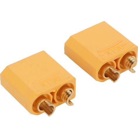 Adaptateur XT90 mâle léger, connecteur XT90 mâle pour contrôleur de vitesse électronique (ESC), batterie et moteur électrique RC (1/5)