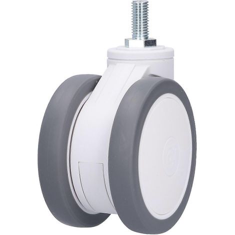 Roulette pivotante universelle TPR-M12 de 10 cm (4 pouces) avec réduction du bruit, accessoire pour appareils thérapeutiques