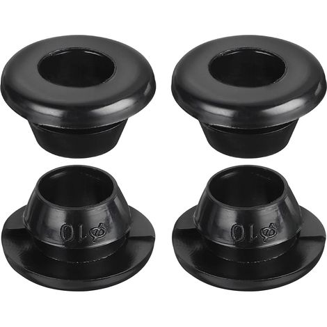 20Pcs Passe-Fils en Caoutchouc 10mm de Diamètre de Montage, pour Bouchons de Passe-Fils en Caoutchouc de 8mm de Diamètre Intérieur, pour la Protection des Câbles, Noir (1/5)