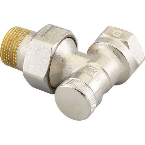 Danfoss Raccord de retour RLV 20 R 3/4, équerre, nickelé, 003L0145 (1/3)