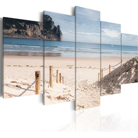 Quadro - Passeggiata in riva al mare - 100x50 (1/4)