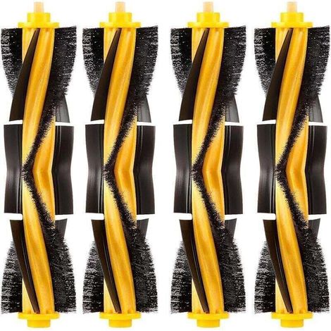 (4 Pieces) N10 Brushes à Rouleaux Brusse Main Pieces of , XU, Replacement for Robot vacuum cleaner Ecovacs DEEBOT OZMO N10 N10 Plus 920 - (1/4)