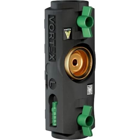 Vortex Zirkulationskit ZK 155, R-Pumpengehäuse mit werkseitig vormontierter Absperrhähne mit integrierter Entlüftungsschraube und Rückschlagventil, 399-101-123