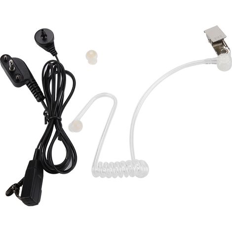 Micro-tube acoustique 3.5mm PTT avec conduit d'air pour oreillette radio Vertex, compatible talkie-walkie. (1/5)