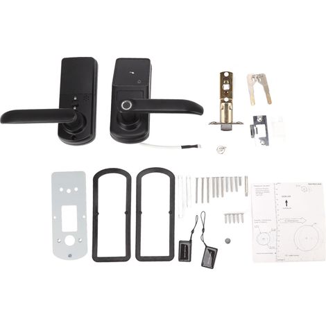 Serrures de portes intelligentes Bluetooth Mot de passe Fonction Compatible iOS Android Système Empreinte digitale Pêne pour Maison Hôtel (1/5)