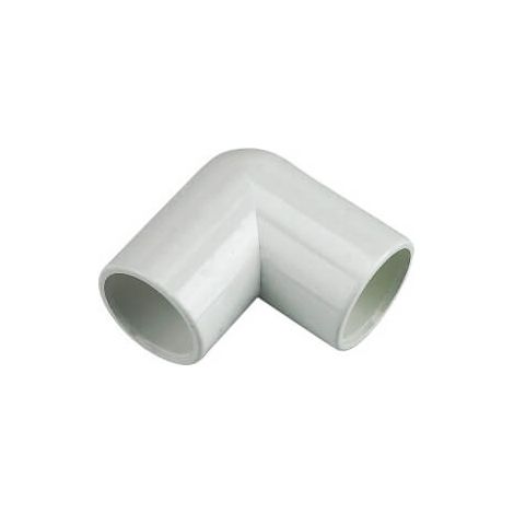 FloPlast White 90 Degree Bend 21.5mm uPVC Drainage Pipe