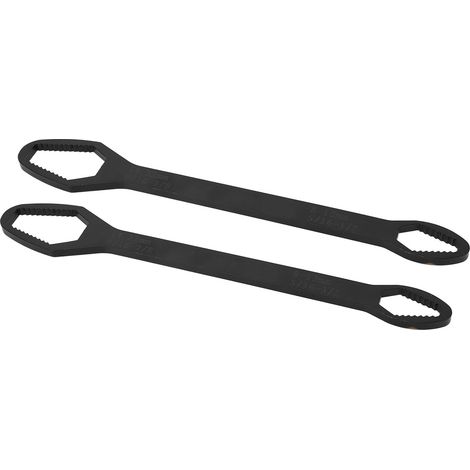 Vente par lot de 2 : clé à douille multifonctionnelle 8-22 mm, clé universelle auto-serrante réglable à double extrémité, longueur 260 mm (H) (1/5)