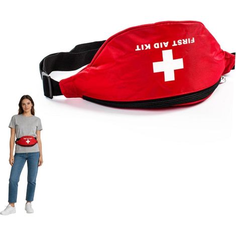 Erste-Hilfe-Gürteltasche wasserdicht, robustes Nylon, kompakt für Outdoor & Reisen