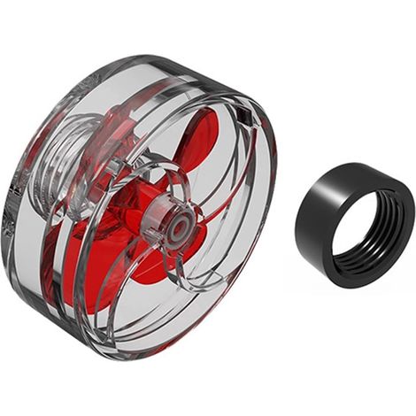 Kit de ventilador para acuario - Ventilador de circulación de agua - Mantenimiento del acuario - Rotación automática - 20/25 mm - Negro (1/5)