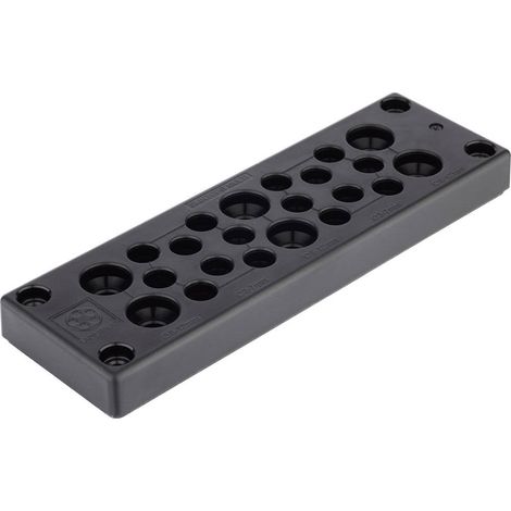 PLAQUE DE TRAVERSÉE DE CÂBLE LAPPKABEL 52220065 Ø MAX. 16 MM POLYCARBONATE 1 PC(S) (1/5)