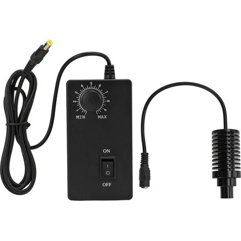 Projecteur LED coaxial pour microscope, luminosité réglable, résistant à l'usure et à la chaleur, alimentation AC100V-240V, Φ13mm, prise UE, blanc (1/5)