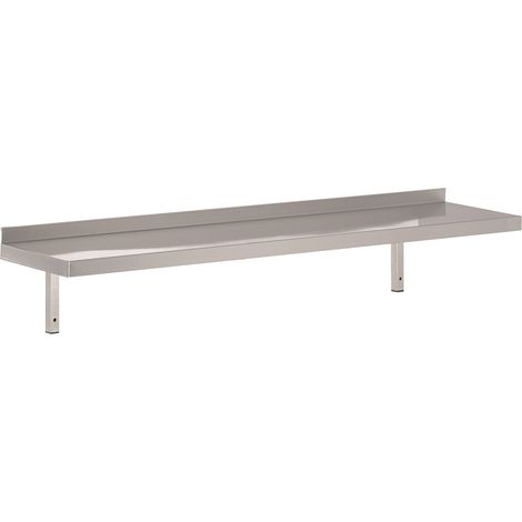 Etagère Inox Murale Avec Console - Profondeur 300 - Combisteel