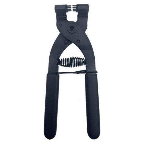17 cm Pince silencieuse en Acier au Carbone à Main en Cuir Outil de Perforation de Trou d'artisanat 4 mm(4mm-4 Teeth) (1/4)