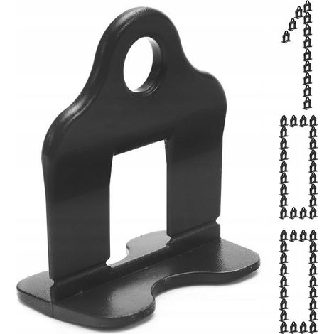 SIMPLEFIX sistema di livellamento per piastrelle 100 clip 1mm neri prodotto polacco (1/4)