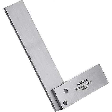 Équerre de précision pour machiniste, équerre d'ingénieur à angle droit de 90°, règle en acier. (1/5)