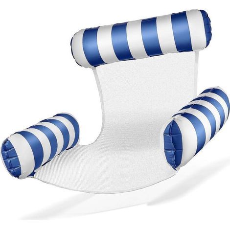 Aufblasbare Poolmatratze. Aufblasbarer Stuhl. Wasserstuhl mit Rücken- und Armlehnen. Schwimmsitz. Poolsitz. Liegestuhl. Wasserliegestuhl