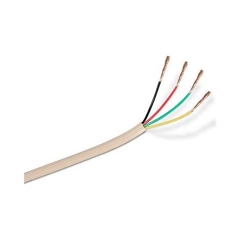 AISENS A143-0321 - Spule de cable de Telefon 4C de 100 m, Farbe Beige (1/2)