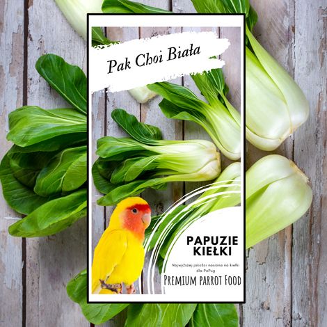 Cibo Premium per Pappagalli Pak Choi Bianco Semi per Germogli per Pappagalli 50 g (1/5)