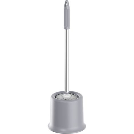 Brosse WC Basic Gris - Brosse WC Grise Excellent Rapport Qualité/Prix, Polypropylène,, Gris (1/5)