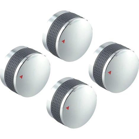 Lot de 4 boutons de commande pour barbecue à gaz extérieur (58 mm et 50 mm), pièces de rechange pour outils et accessoires de jardin. Durables, fabriqués en Chine.-AquaForge