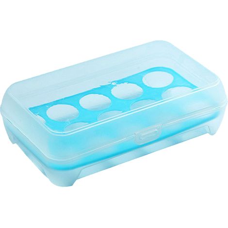 Boîte à œufs avec couvercle, 15 compartiments, épaisse et anti-poussière, pour réfrigérateur. (1/5)