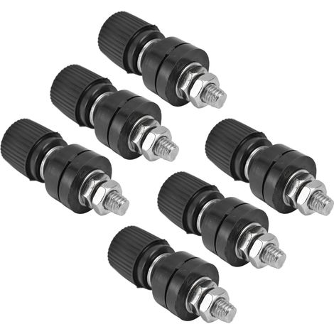 10 Bornes De Raccordement Régulateur Tension M6 32mm Vis Inverseur 333 44mm 0V‑380V Noir (1/5)