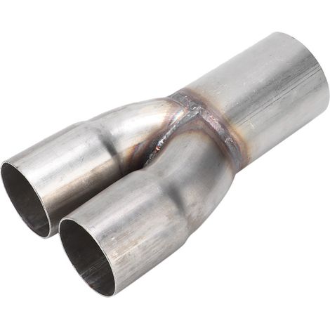GARRYFIZH ‌Collecteur d'Échappement Acier Inoxydable - Double Entrée 2in Simple Sortie 2.5in - Performance et Durabilité‌