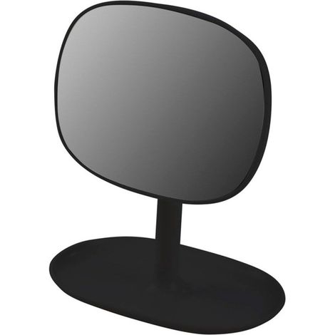 Miroir & Plateau à Bijoux "Vitamine II" 19cm Noir