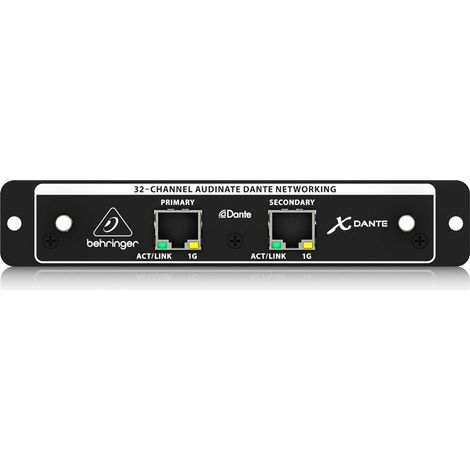 Behringer X-DANTE Tarjeta de expansión Audinate Dante de 32 canales de alto rendimiento para X32 (1/4)