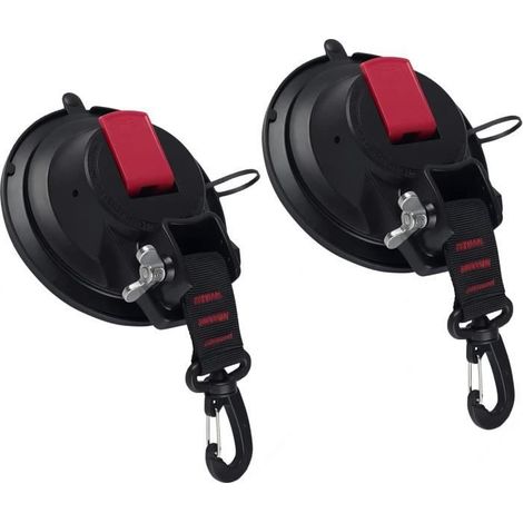 Lot De 2 Accessoires pour Tentes De Camping-Car, Crochets à Ventouses Puissants, Clips De Ventouses pour Verre, Sangles D'Arrimage