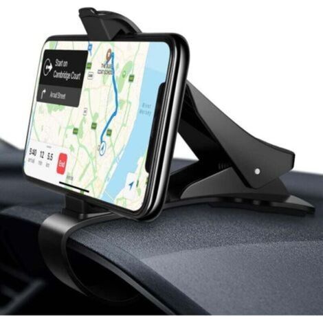 Support Telephone Voiture, Support de Fixation Universel pour Tableau de Bord pour Téléphones, Compatible avec la Plupart des Smartphones-Crezuo