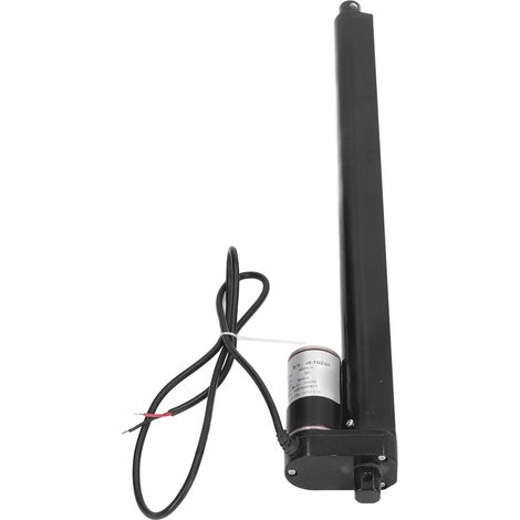 Vérin électrique 24V, course 400mm, poussée 1000N, IP65 étanche, silencieux, alliage aluminium noir, pour lit et canapé (1/5)