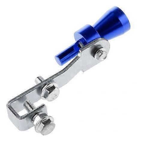 4x Silencieux d'échappement turbo avec sifflet, simulateur de son, bleu, taille S (1/5)