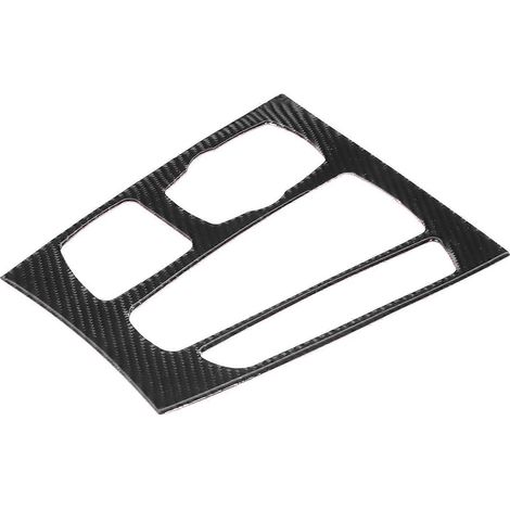 Baguette de finition intérieure en fibre de carbone autour du levier de vitesses, compatible avec les BMW X5, X6, F15 et F16 (2014–2017, conduite à droite). (1/5)