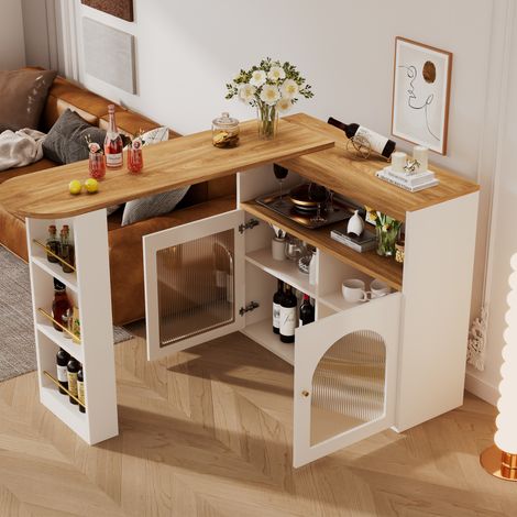 Table repas extensible rangement 138 193 cm OKMYHOME (1/5)
