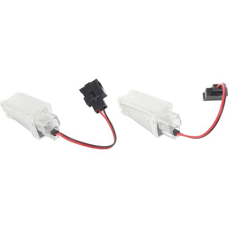 Paire de lumières d'ambiance LED 12V pour habitacle auto, réf 4B0947415A, compatible A1 A3 A4 A5 A6 A7 A8 Q3 Q5 Q7 TT, éclairage intérieur 2 pièces (1/5)