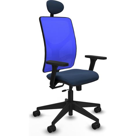 Sedia da ufficio piqueras y crespo Motilla blu navy simil pelle (1/2)