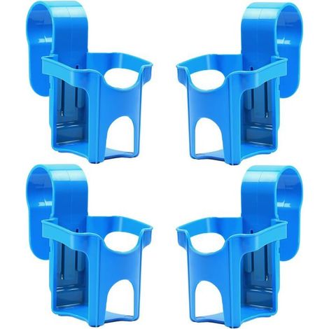 ®RisingFF Pool Cup Holders, 4 robuste und vielseitige Kunststoffhalter, kompatibel mit den meisten Pools (blau)