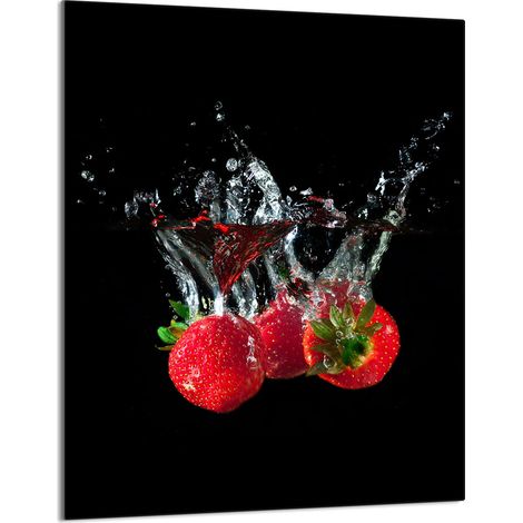 Planche à découper en verre 40x52 Fraises (1/5)
