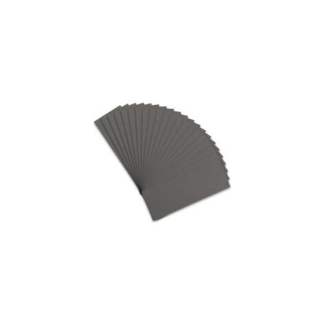 Lot de 21 feuilles de papier de verre de haute qualité, grain 800, assortiment idéal pour la finition de meubles en bois, le ponçage des métaux et le polissage automobile, 23 x 9 cm (1/5)