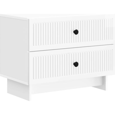Armario de Noche con cajón Brillante 62 x 34,5 x 47,5 cm vidaXL